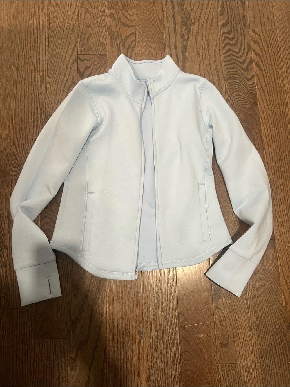 abercrombie kids Light Blue Zip-Front athletic Jacket